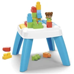Mega Bloks Tavolo Costruzioni Bimbi 1+ con Blocchi e Personaggio
