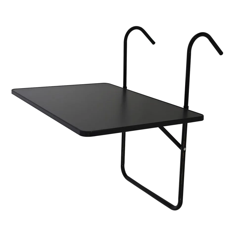 Mensola da Balcone Richiudibile in Acciaio Antracite 60x40