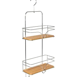 Mensola Rettangolare 2 Ripiani Linea Bamboo