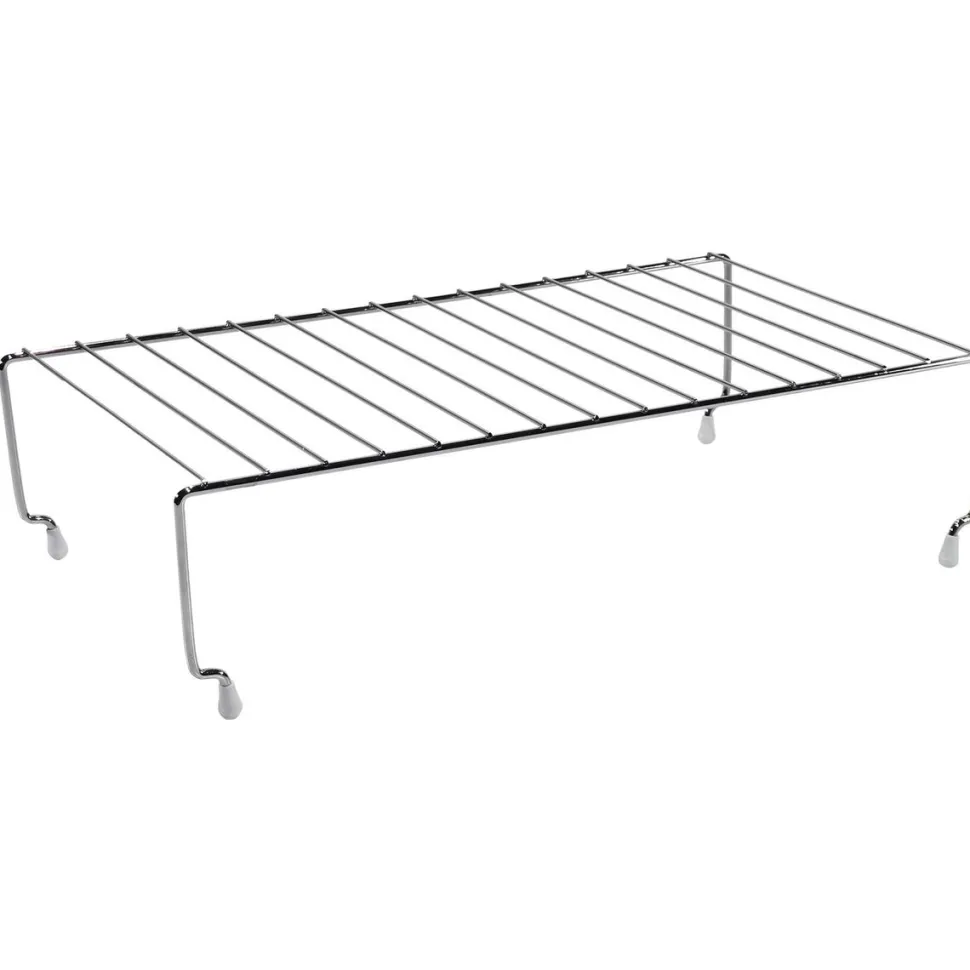 Mensola stand in metallo cromato