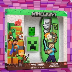 Minecraft Set Regalo Profumo con Custodia Metallica