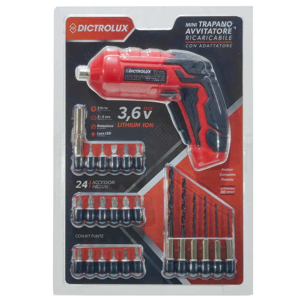 Mini Avvitatore Trapano Ricaricabile 3,6V