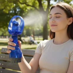 Mini Ventilatore con Spruzzino Manuale a Batterie 250 ml