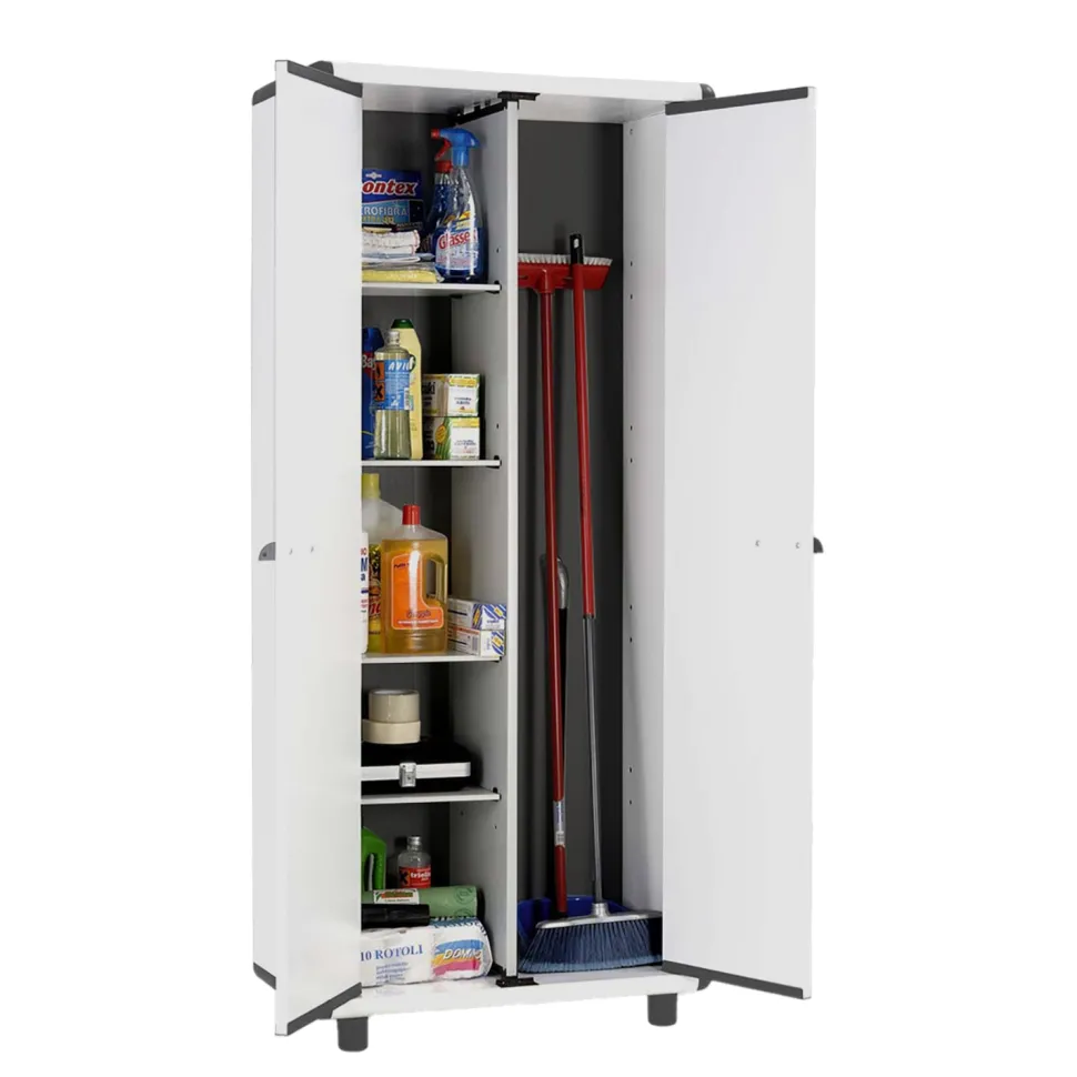 Mobile Alto Multiuso Portascope in PVC con 4 Ripiani Linea Easy Iceline