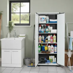 Mobile Alto Multiuso Tuttopiani in PVC con 4 Ripiani Linea Easy Iceline