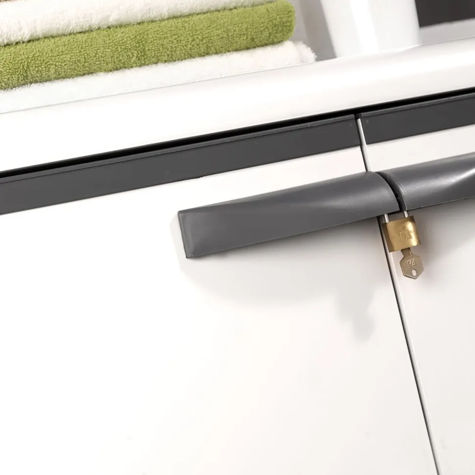 Mobile Basso Multiuso in PVC con Ripiani Linea Easy Iceline