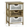 Mobiletto Multiuso 3 cassetti Legno di Paulownia Linea Woodhandy