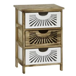 Mobiletto Multiuso 3 cassetti Legno di Paulownia Linea Woodhandy