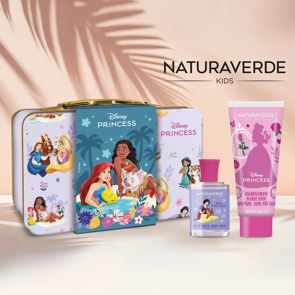Naturaverde Kids Set Regalo Disney Princess con Profumo e Bagnoschiuma
