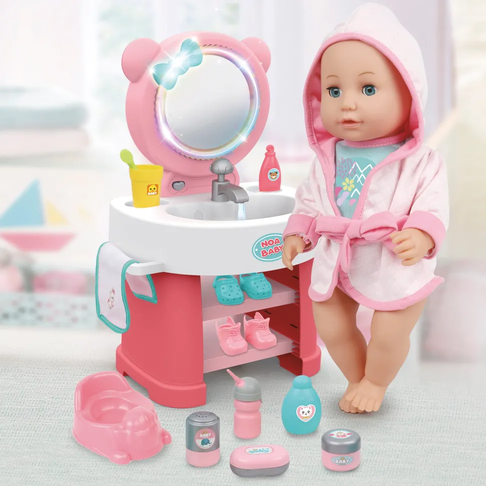 Noa Baby Bambola Interattiva con Suoni, Luci e Accessori