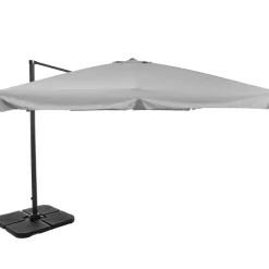 Ombrellone a Lampada con flap telo grigio 3x4 metri