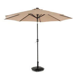Ombrellone da giardino con 32 LED e Pannello Solare Camel diametro 3 metri