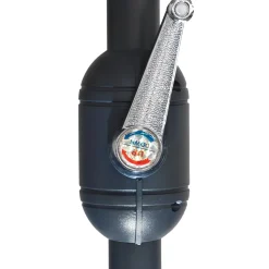 Ombrellone da giardino con 32 LED e Pannello Solare Ècru diametro 3 metri