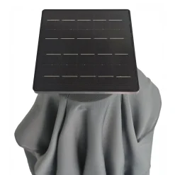 Ombrellone da giardino con LED e Pannello Solare Grigio 3x4 metri