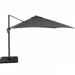 Ombrellone da giardino con LED e Pannello Solare Grigio 3x4 metri