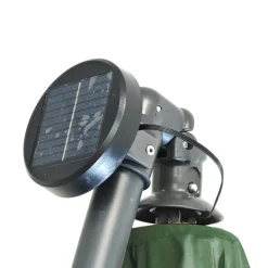Ombrellone da giardino Decentrato con 32 LED e Pannello Solare Verde diametro 3 metri
