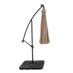 Ombrellone da giardino Decentrato con 32 LED e Pannello Solare Camel diametro 3 metri