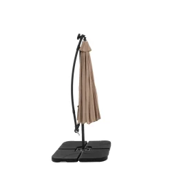 Ombrellone da giardino Decentrato con 32 LED e Pannello Solare Camel diametro 3 metri