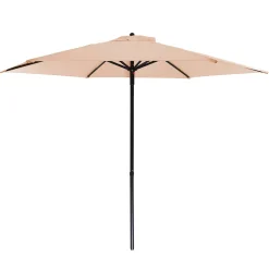 Ombrellone da giardino in Acciaio Tessuto Camel Idrorepellente