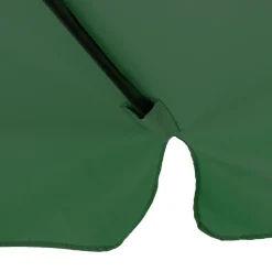Ombrellone da giardino Verde con falda e carrucola diametro 3 metri