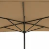 Ombrellone Decentrato a Semicerchio da Balcone con manovella Camel h2,30x1,30 metri