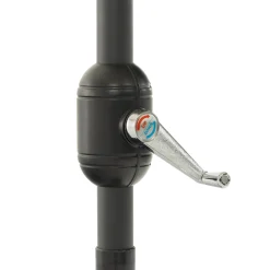 Ombrellone Decentrato a Semicerchio da Balcone con manovella Camel h2,30x1,30 metri