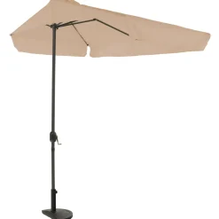 Ombrellone Decentrato a Semicerchio da Balcone con manovella Camel h2,30x1,30 metri