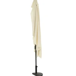 Ombrellone Decentrato a Semicerchio da Balcone con manovella Ècru h2,30x1,30 metri