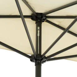 Ombrellone Decentrato a Semicerchio da Balcone con manovella Ècru h2,30x1,30 metri