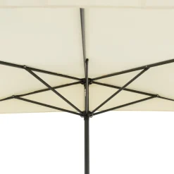 Ombrellone Decentrato a Semicerchio da Balcone con manovella Ècru h2,30x1,30 metri