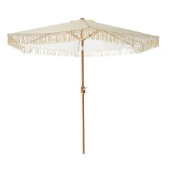 Ombrellone Mare con Frange e Manovella h238 cm diametro 270 cm