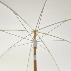Ombrellone Mare con Frange e snodo Crema h218 cm diametro 200 cm