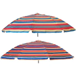 Ombrellone Mare con Snodo e Fodera abbinata h217 cm diametro 220 cm