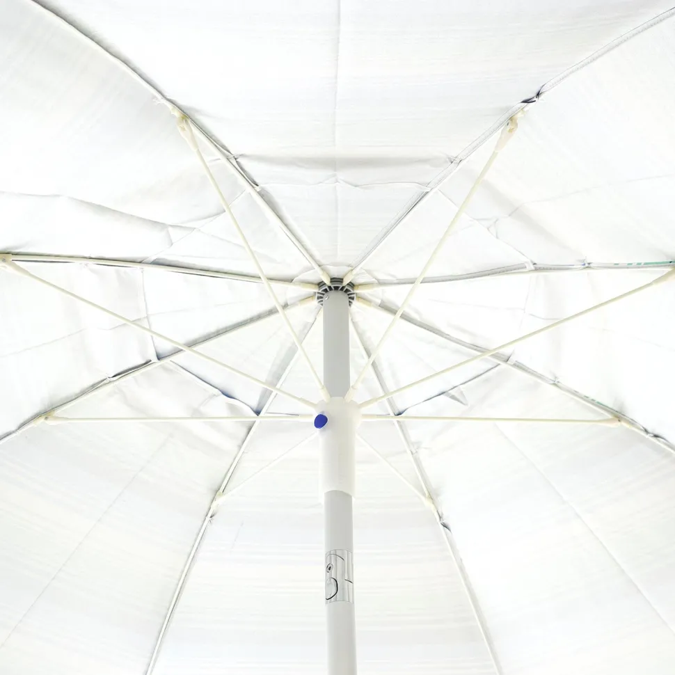 Ombrellone Mare con Snodo e Trivella Inclusa h204 cm diametro 200 cm