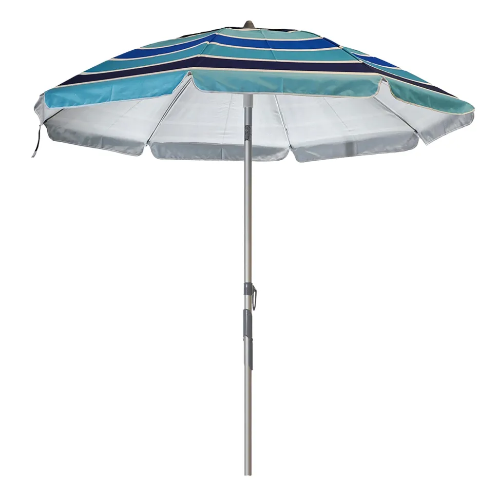 Ombrellone Mare con Snodo e Trivella Inclusa h204 cm diametro 200 cm