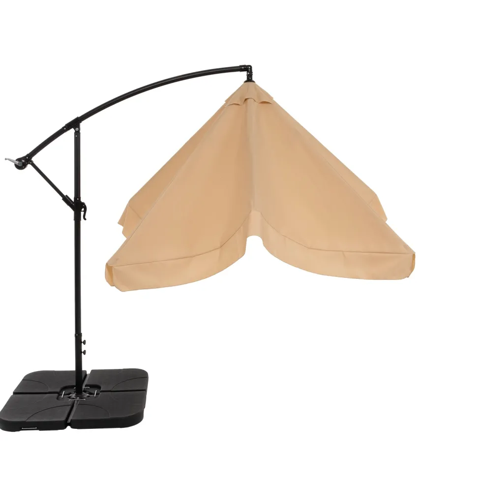 Ombrellone Quadrato con carrucola Camel