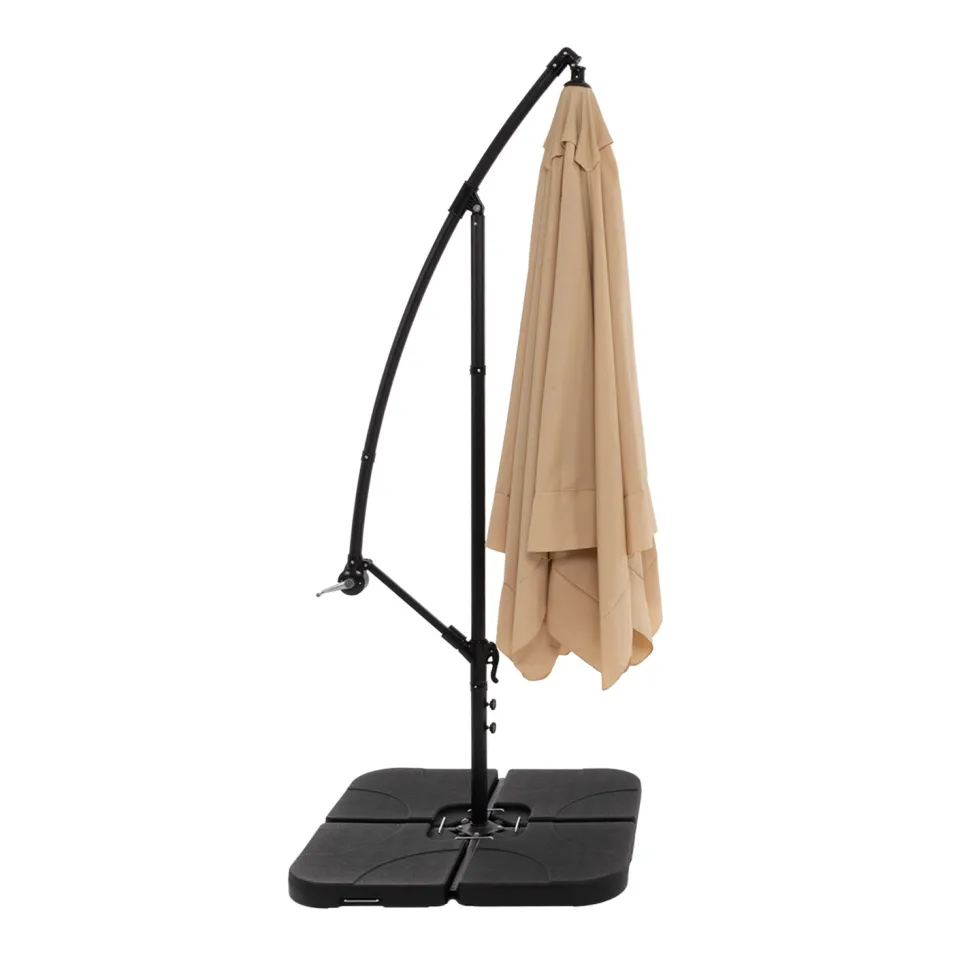 Ombrellone Quadrato con carrucola Camel