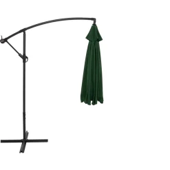 Ombrellone Tondo Verde a lampada con carrucola