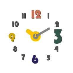 Orologio da Parete Adesivo Color