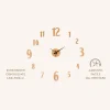 Orologio da Parete Adesivo Effetto Legno