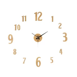 Orologio da Parete Adesivo Effetto Legno
