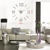 Orologio da parete adesivo silver
