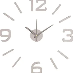 Orologio da parete adesivo silver