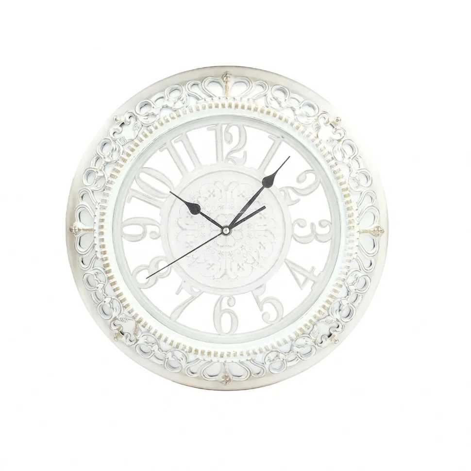 Orologio da Parete Decorativo Vintage Bianco diametro 30 cm