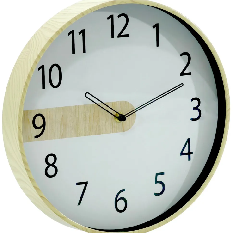 Orologio da parete effetto legno
