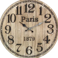 Orologio da Parete in Legno e Metallo diametro 40 cm