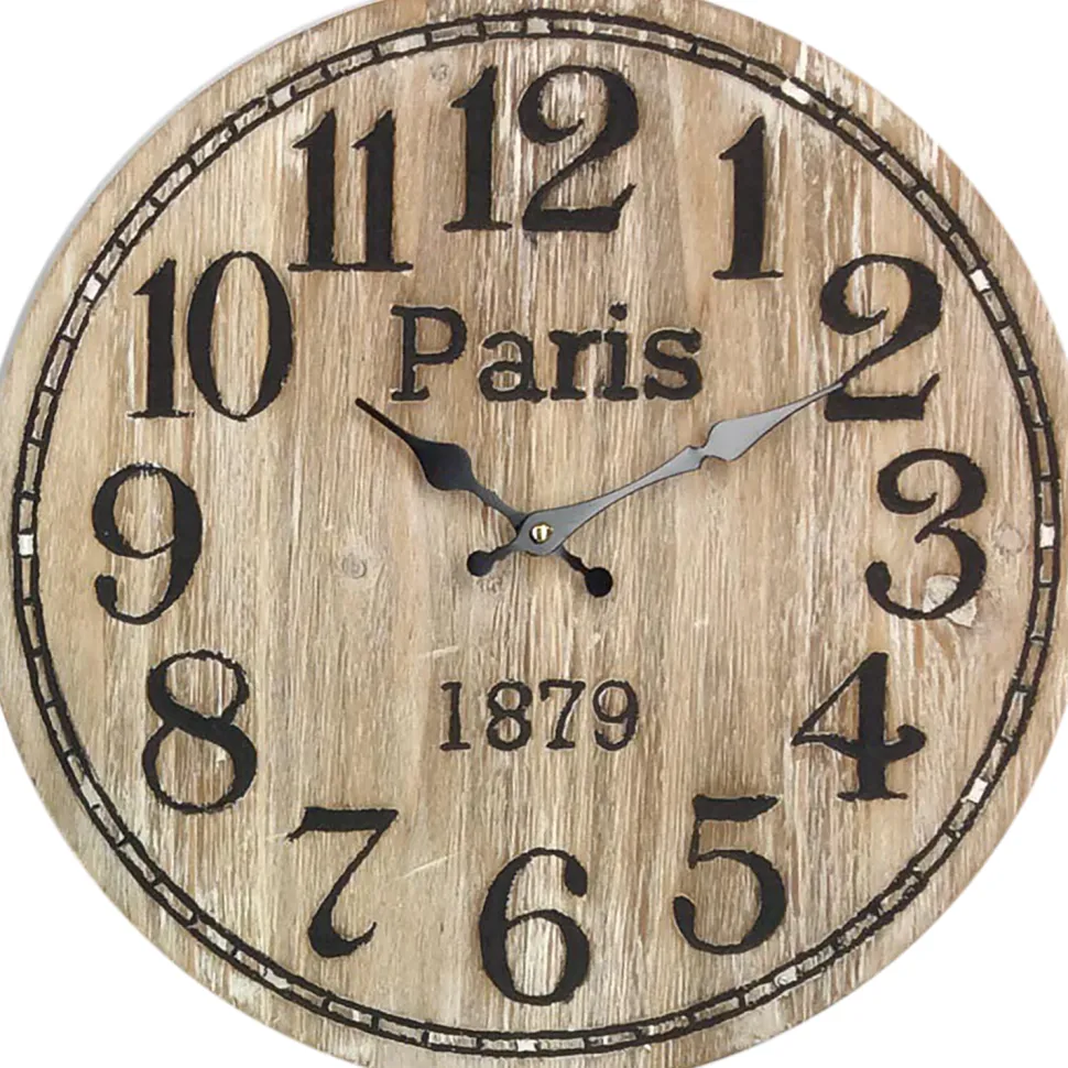 Orologio da Parete in Legno e Metallo diametro 40 cm