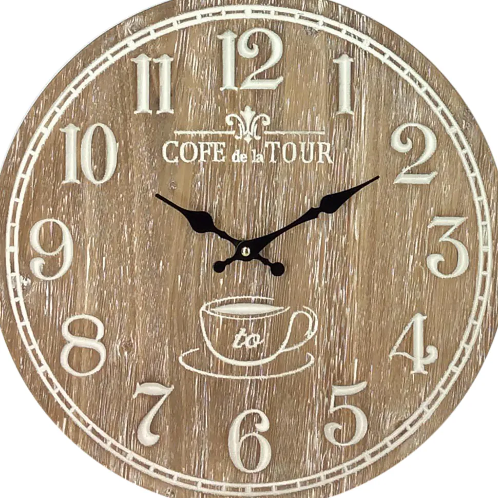 Orologio da Parete in Legno e Metallo diametro 40 cm