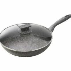 Padella antiaderente con coperchio in vetro Regina di pietra Induction diametro 28 cm