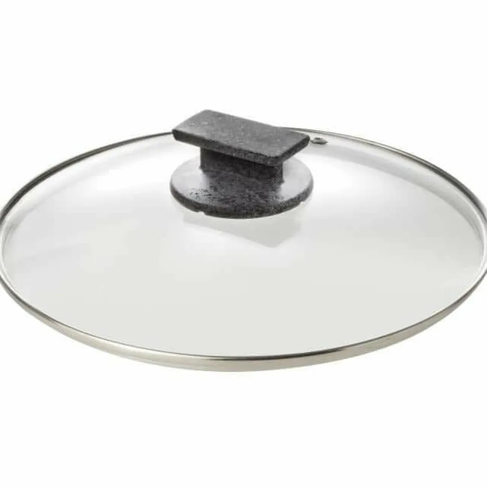 Padella antiaderente con coperchio in vetro Regina di pietra Induction diametro 28 cm